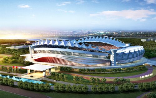 体育中心开展植树活动</br>建香樟大道为军运会建设添绿(图4) 体育中心开展植树活动</br>建香樟大道为军运会建设添绿(图4)