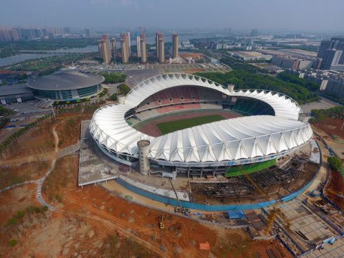 市人大考察军运会筹备工作(图1) 市人大考察军运会筹备工作(图1)