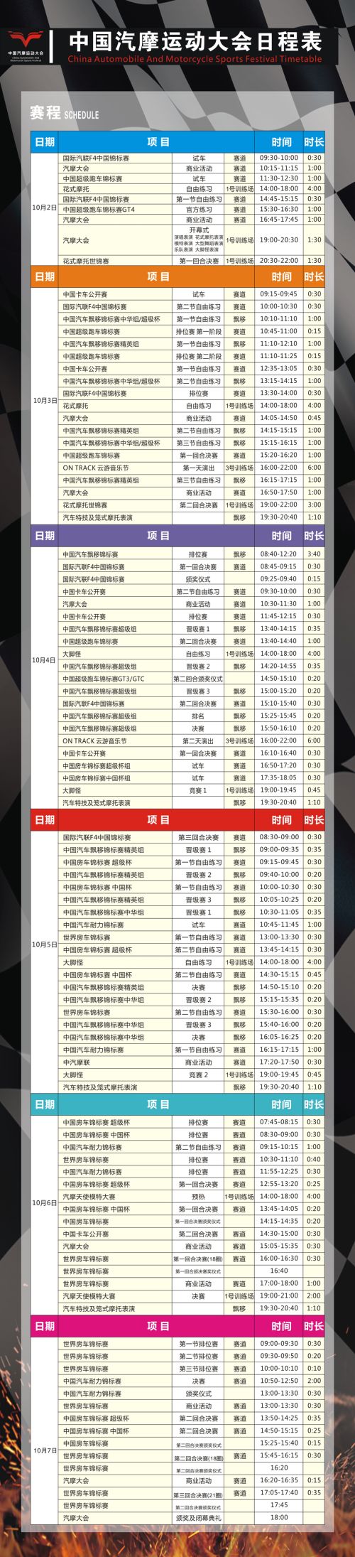看顶级车手赛车、听华晨宇唱歌、玩转汽摩现场… 2018汽摩大会最强攻略出炉啦!(图1) 看顶级车手赛车、听华晨宇唱歌、玩转汽摩现场… 2018汽摩大会最强攻略出炉啦!(图1)