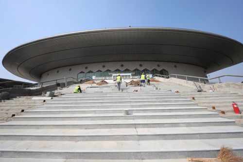 胡立山调研军运会主场馆建设(图4) 胡立山调研军运会主场馆建设(图4)