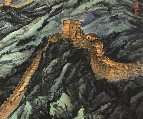 解密军运会主题国画——《巍巍长城》(图3) 解密军运会主题国画——《巍巍长城》(图3)